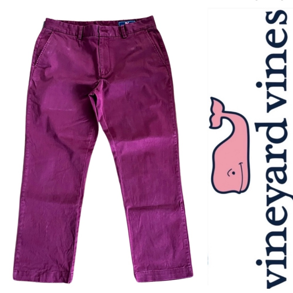 Vineyard vines men’s maroon khaki pants
